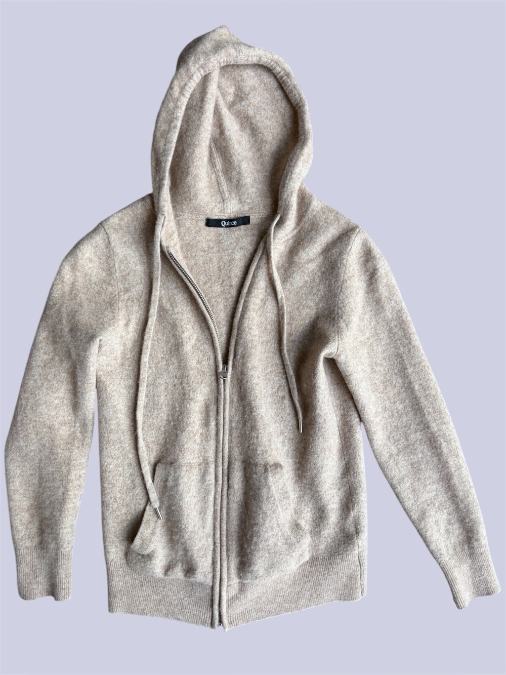 Quince Cashmere Women’s full zip hoodie XS